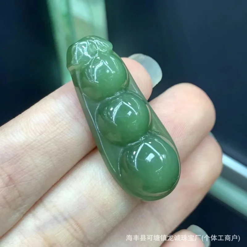 Заводской натуральный старый русский Hetian Jade Fu Dou каменный кулон