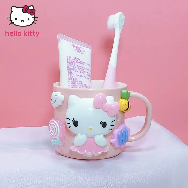 

Hello Kitty Cartoon Household Goods Mouthwash Cup Brushing Cup Wash Cup Children's Plastic Tooth Cylinder