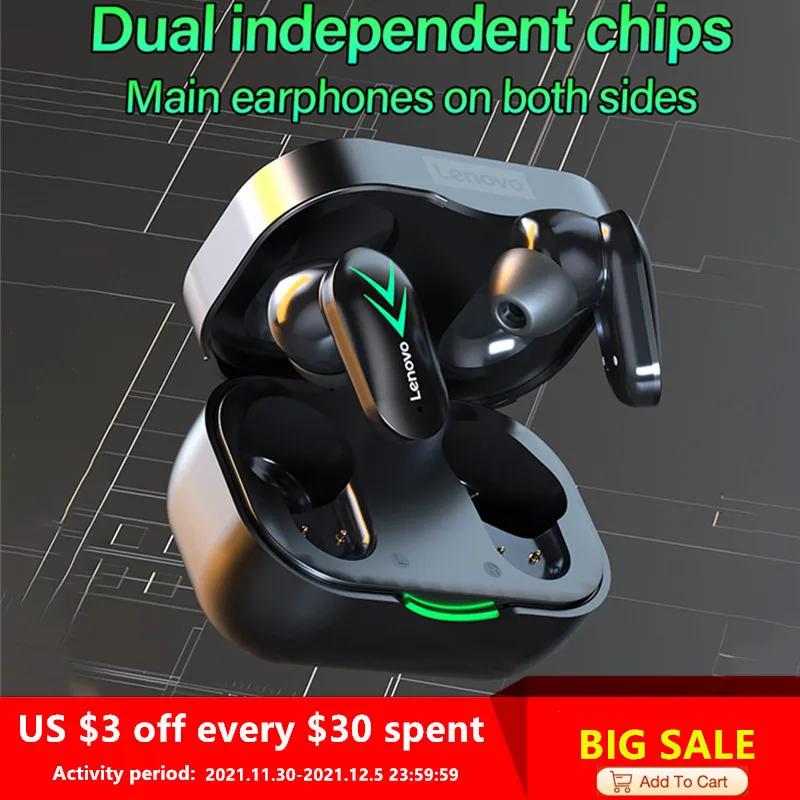

NEW Original Lenovo XT82 TWS Wireless Earphone Bluetooth 5.1 Dual Stereo Noise Reduction Bass Touch Control Long Standby 300mAH