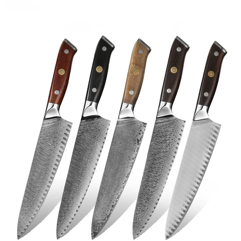 

8 Inch Chef Knife 67 Layers Damascus VG10 Steel Sharp Cleaver Sashimi Slicing Sushi BBQ Professional Kitchen Knives Wood Handle