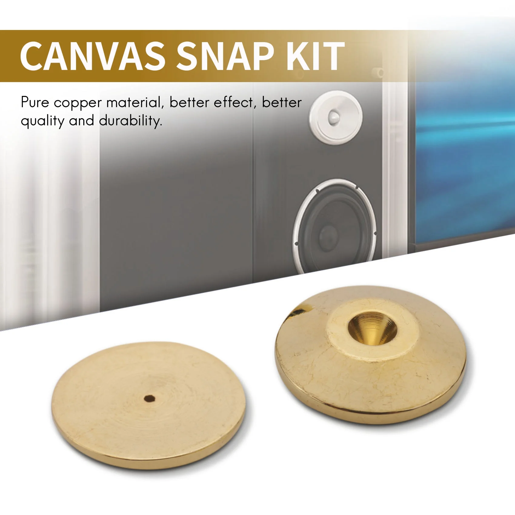 8 шт. универсальные медные подушечки для динамиков с шипами амортизирующие