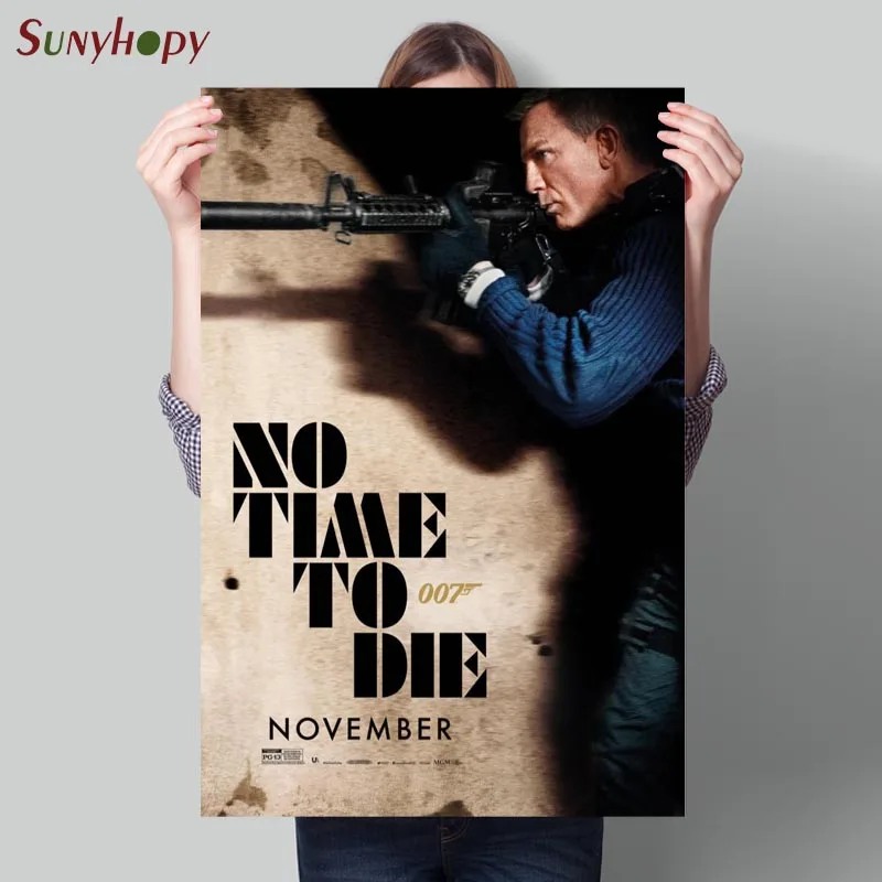 

Painting High Quality 007 No Time to Die Canvas Poster Wall Home Decor No Frame 30X45cm 40X60cm 50X75cm 60X90cm