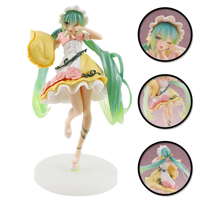 

Anime Figure Virtual Idol Singer Two-Dimensional Girl Cute Standing Model Toy PVC Static Collectible Doll Decoration 21CM