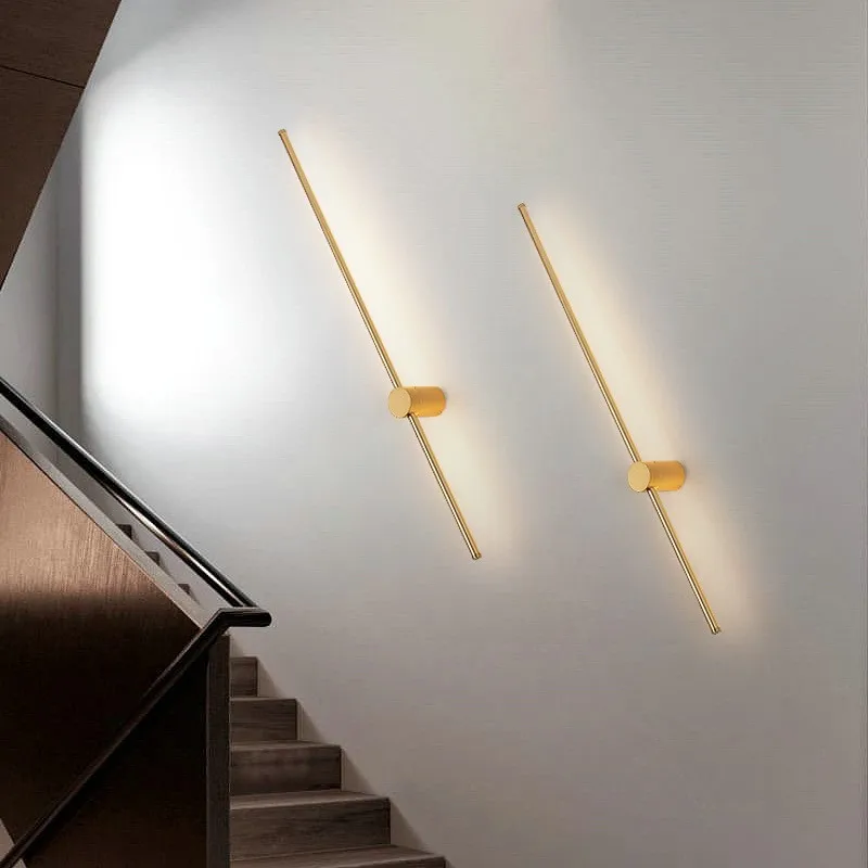 

Minimalism Modern led wall lights for bedroom bedside living room Wall decoration corridor Gold/black wall lamps sconce fixtures