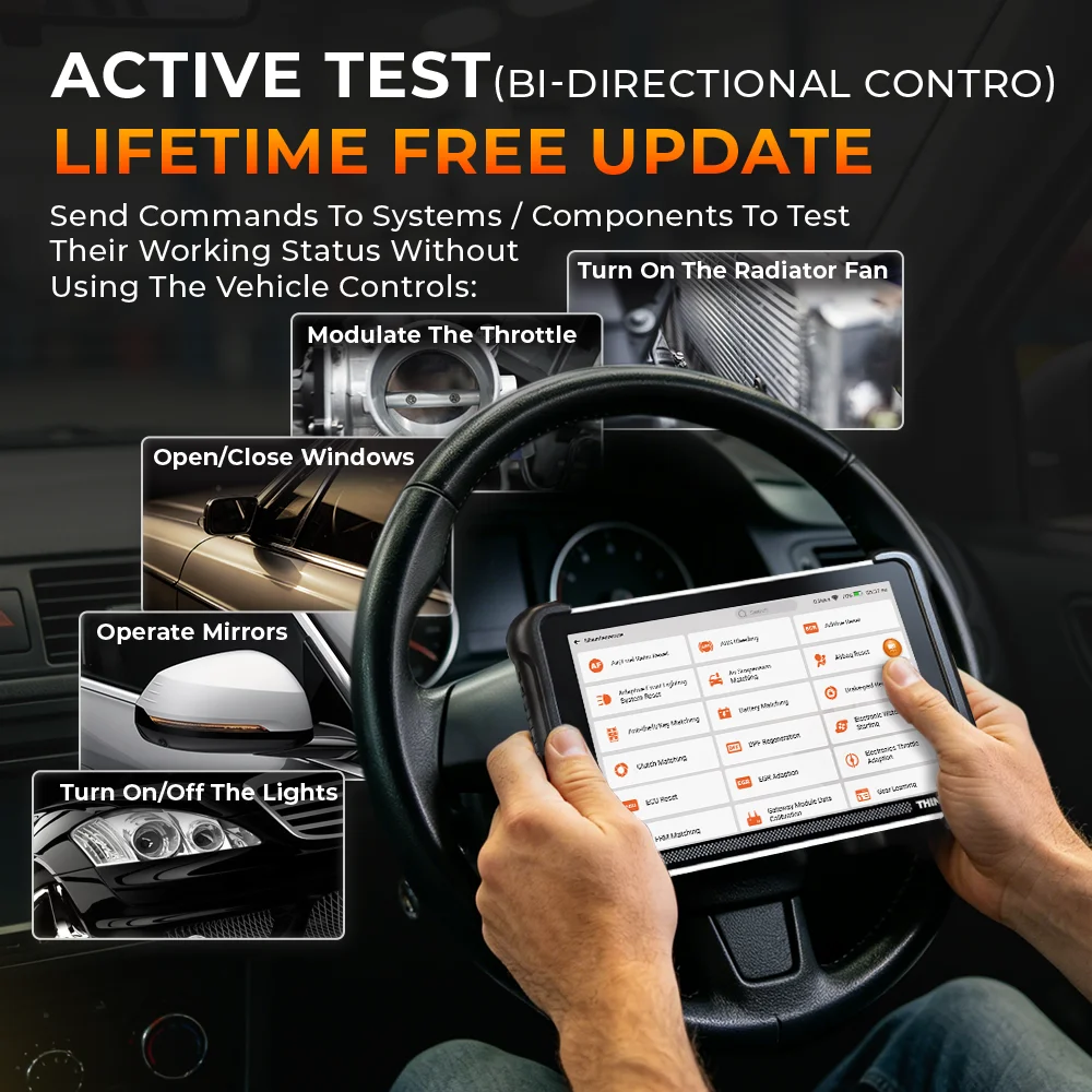 Фото THINKCAR THINKSCAN 689BT PRO Топологический программатор ключей J2534, автомобильный диагностический инструмент, кодирование ЭБУ, двунаправленный автомобильный сканер OBD2 №2