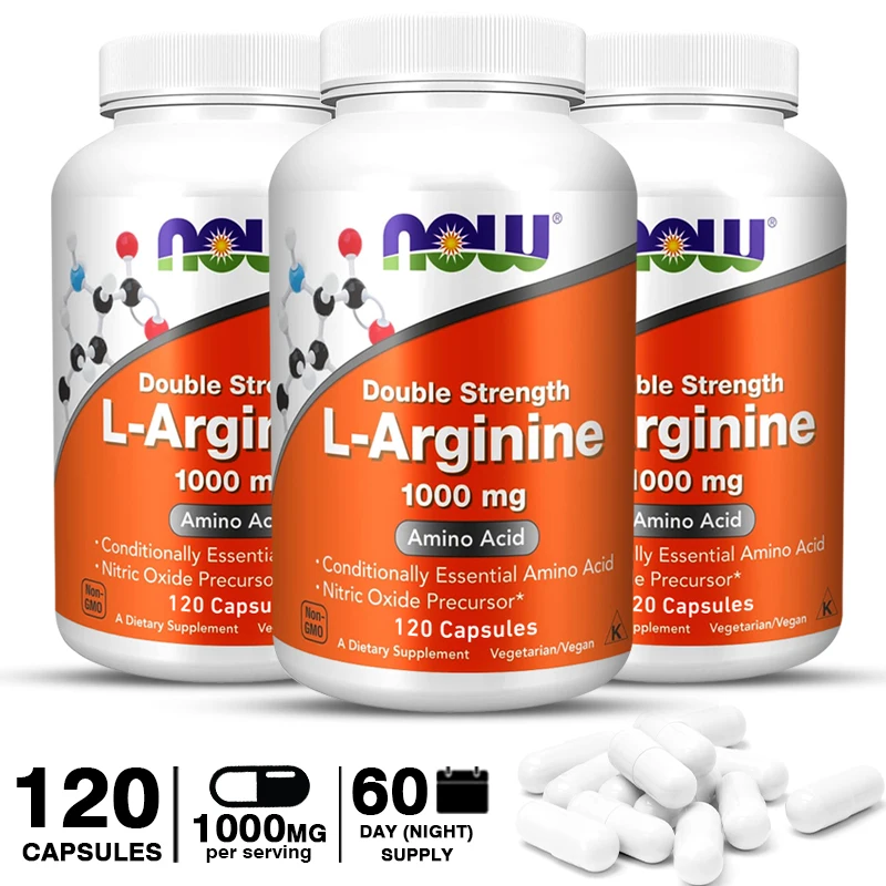 

120 таблеток, L-аргинин 1000 мг, аминокислота, поддержка силы мышц, таблетки для увеличения пениса, интимный продукт