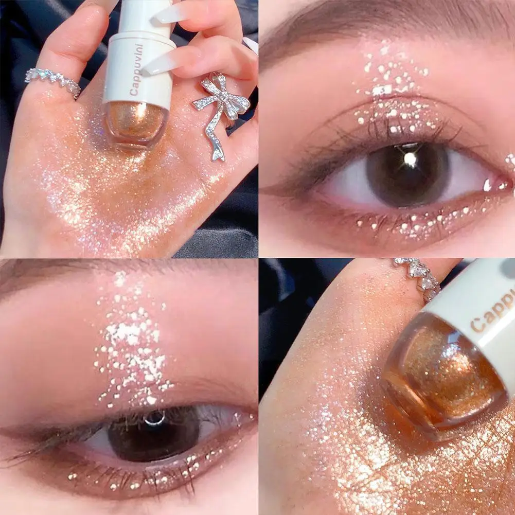 

Glitter Eyeshadow Makeup Shimmering Eye Shadow Liquid Glitter Eyeshadow Sparkling Bowling Makeup Glitter For Eyes I7r2
