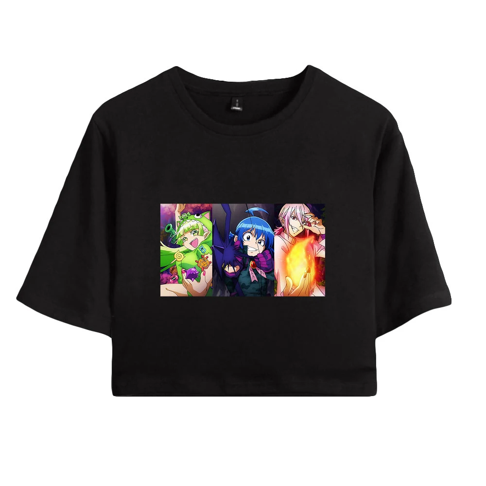 

Женская футболка в стиле Харадзюку, черная Повседневная Винтажная Футболка с принтом в стиле аниме и графическим принтом, укороченный топ, ...