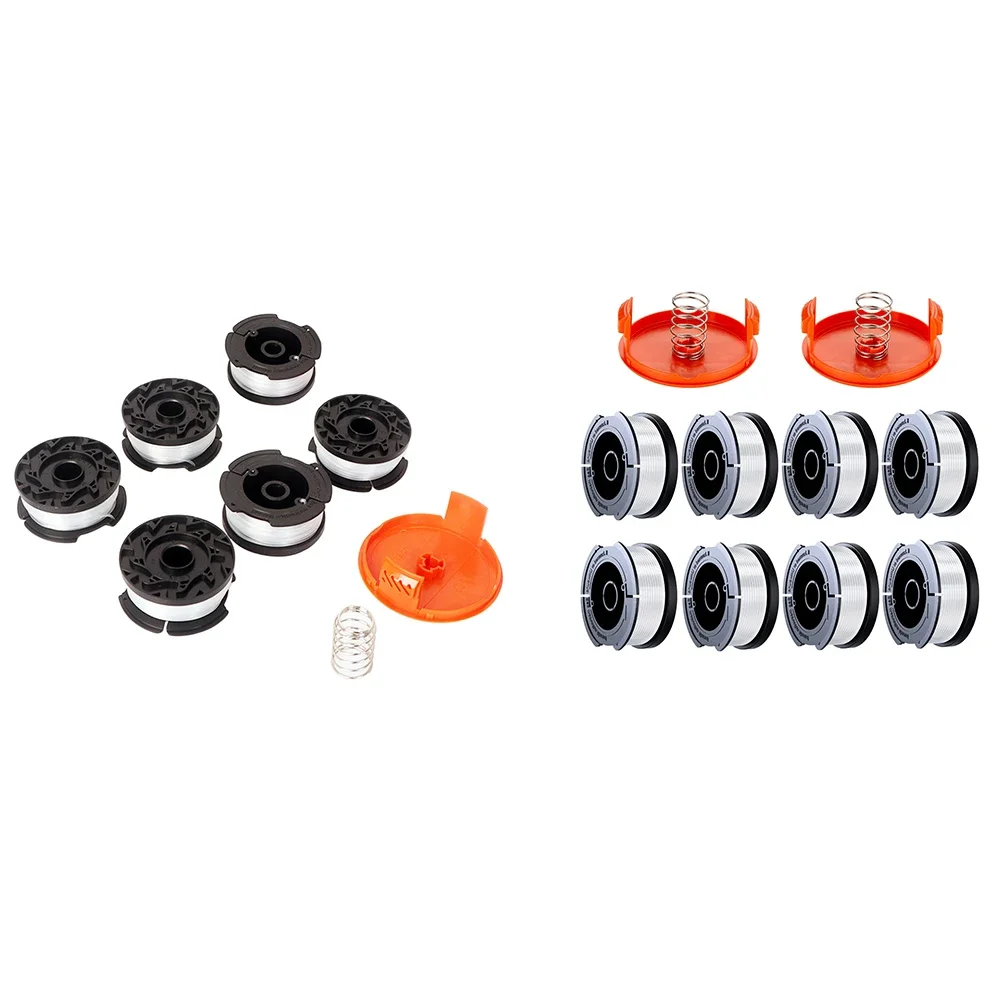 Катушка нейлоновая для триммера травы длина 9 14 м диаметр 1 65 мм 6/8 шт.