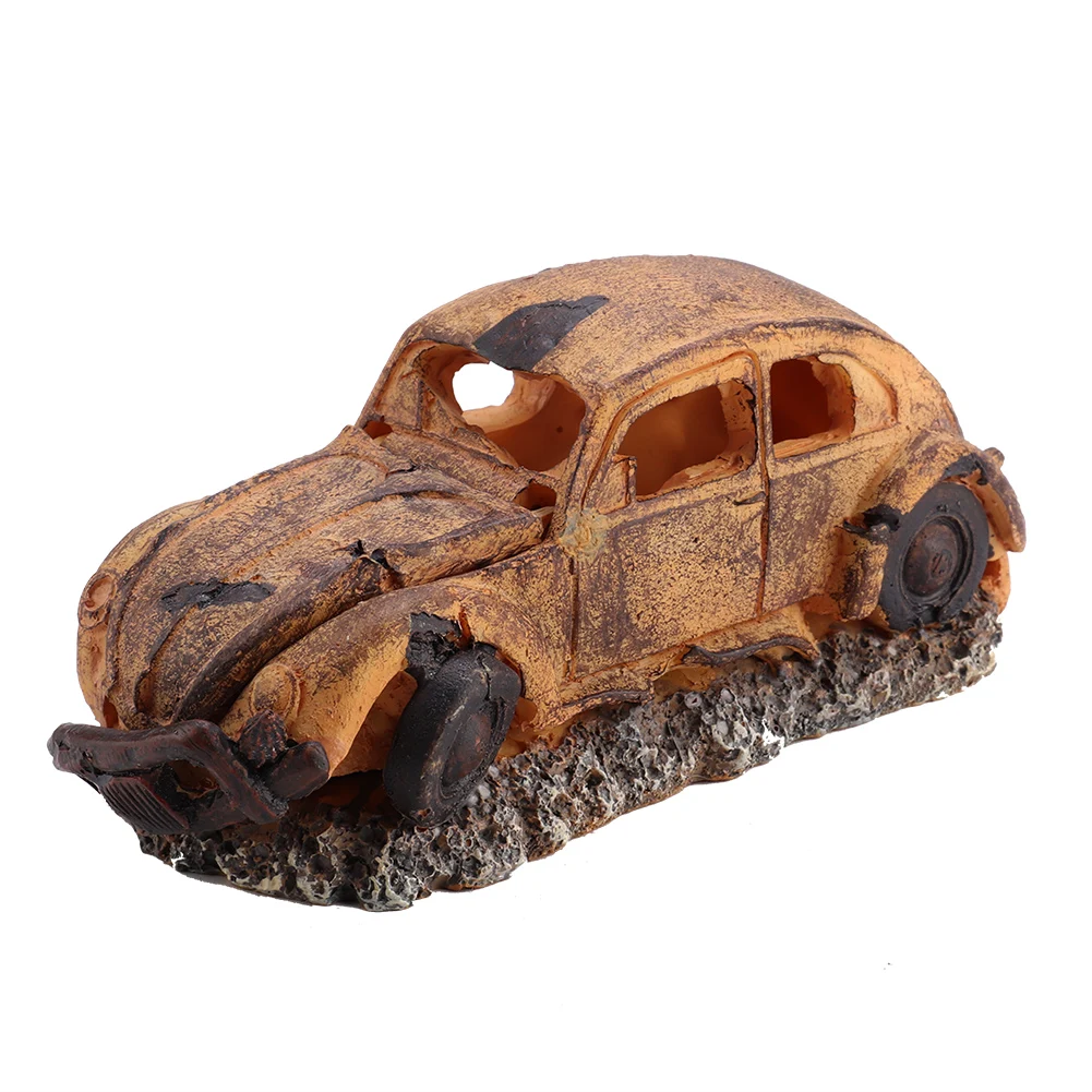 

Аквариумный орнамент, украшение из смолы, имитация автомобильного дома, воздушные пузырьки, камень, кислородный насос, орнамент, аквариумный декор, аксессуары