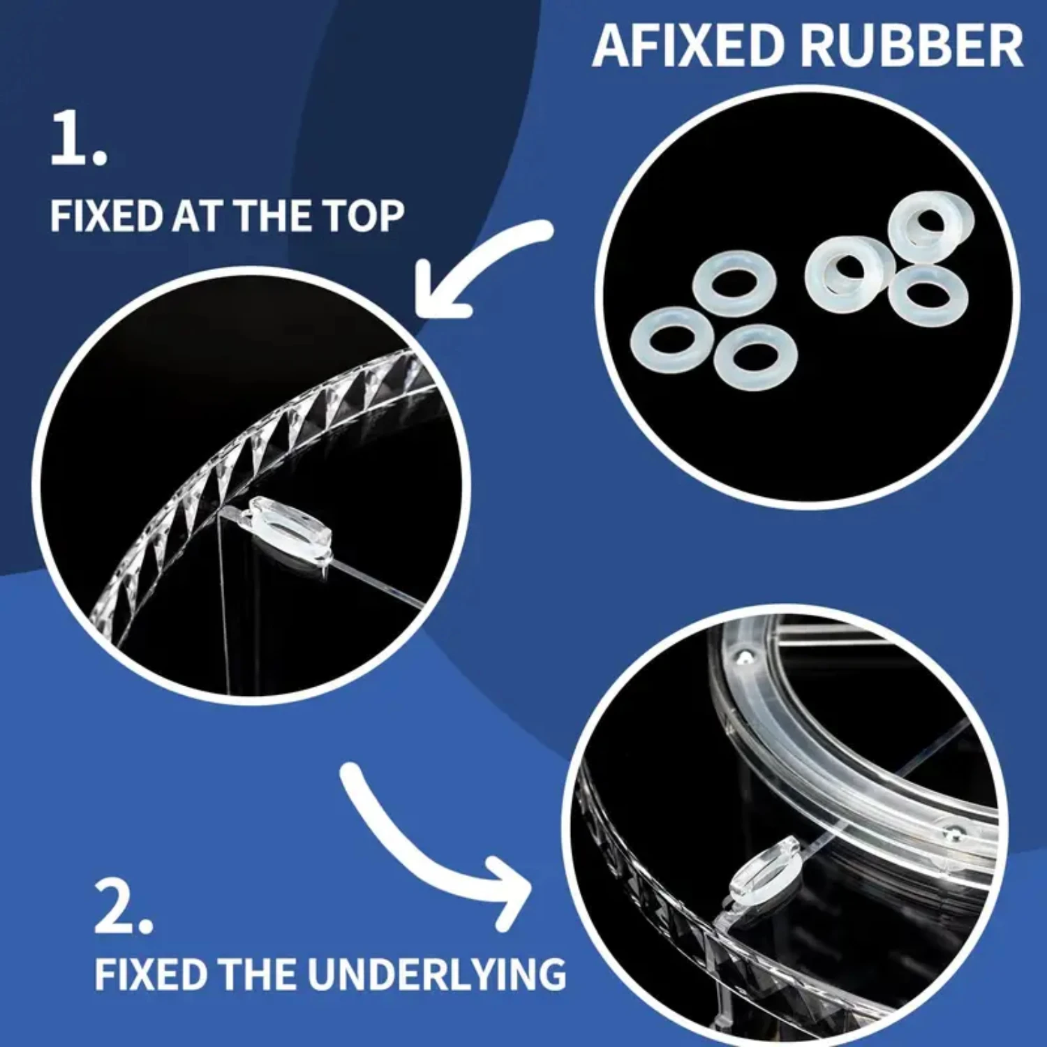 Прочный и стильный акриловый прозрачный косметичка большой емкости с вращением