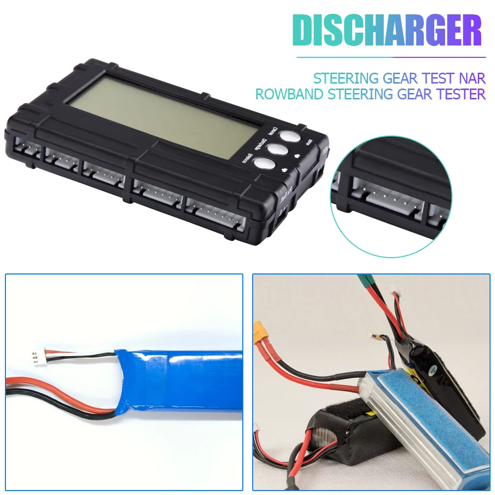 

3 in 1 450mA LCD RC Battery Discharger Balancer Meter Tester for Allow Li-Polymer/2-6s Lipo Li-Fe Battery Voltage Meter