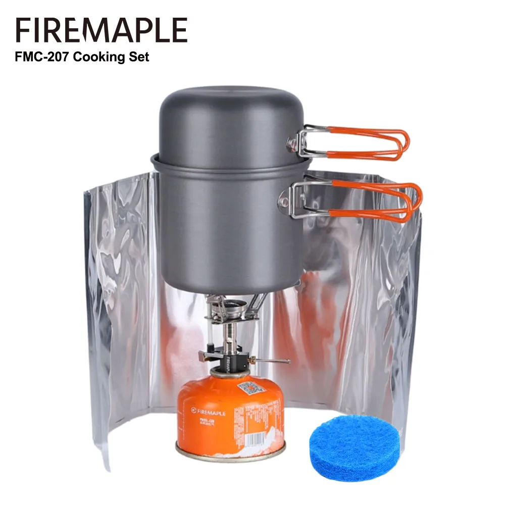 Фото Набор для приготовления пищи Fire Maple FMC-207, складная миска для кемпинга, 348 г, сверхлегкая уличная посуда для пеших прогулок №1