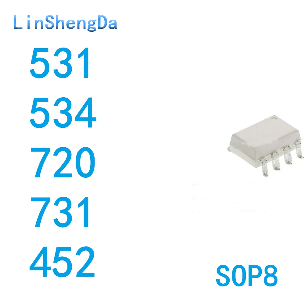 

10PCS HCPL FOD 0531 0534 0720 0731 0452 R2 531 534 720 731 SOP