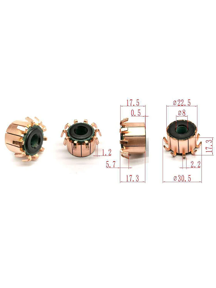 

8*22,5*17,5 мм 10P зубьев, электронный коллектор электромотора, электронные аксессуары