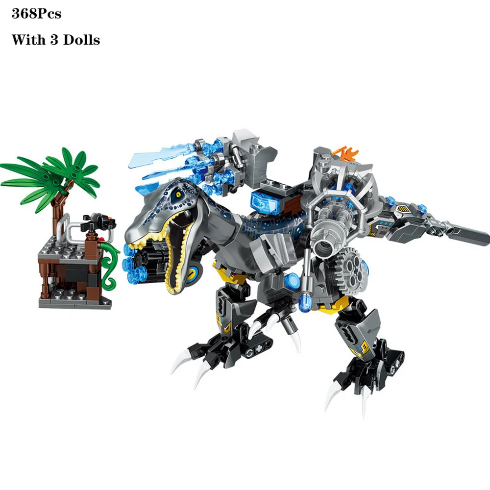 

NEW Jurassic Dinosaur World Park Series Mechanical T-rex Indominus Tyrannosaurus Rex Ankylosaurus Building Blocks Bricks Toy Kid