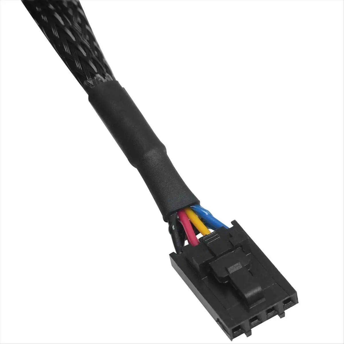 Фото Кабель-удлинитель ABIU RGB с разветвителем 1-в-2, 4-контактный штекер на два гнезда, для адаптера-разветвителя вентиляторов №4