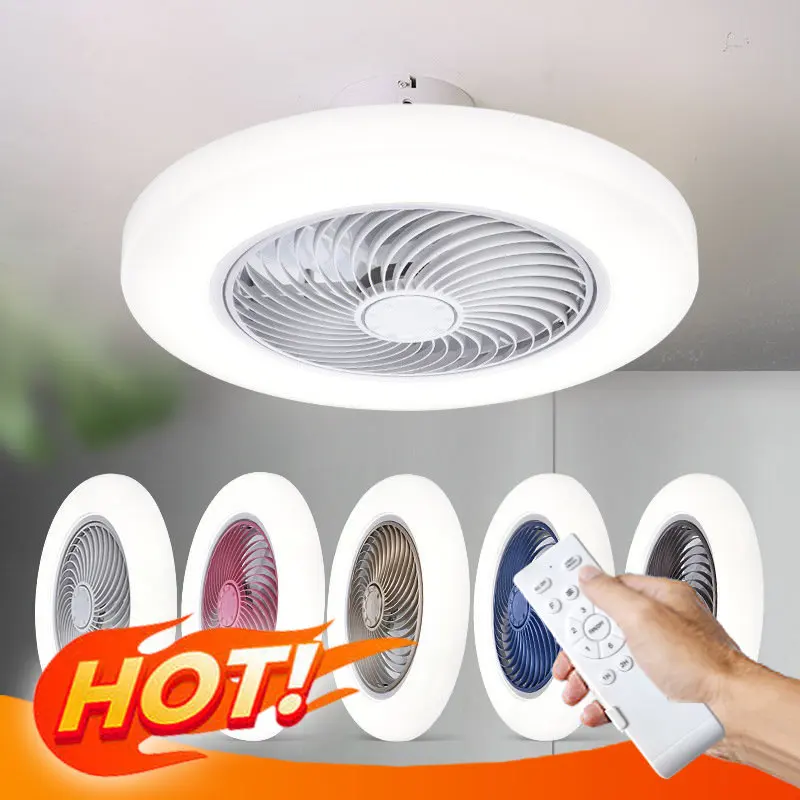 

Потолочный вентилятор с дистанционным управлением, ручная работа, для спальни, гостиной, столовой, дома, Скандинавский современный инверто...
