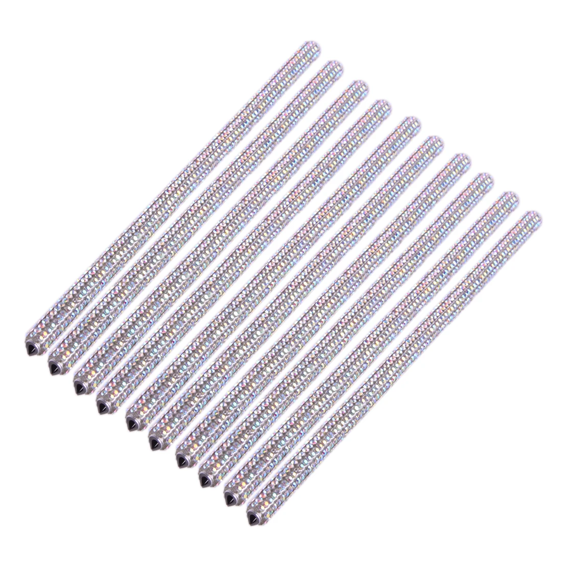 

NEW 10pcs Clip-On Rhinestone Car Air Vent Outlet Decoration Trims Strips Fit For Straight Air Conditioning Outlet Grill Models