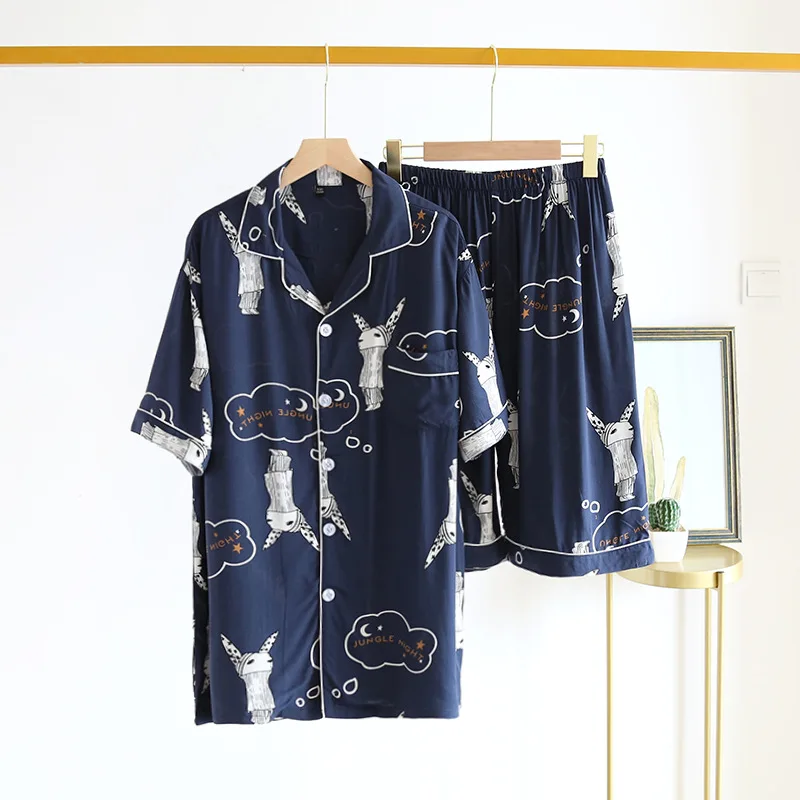 Couple Men's Womens Pajama Sets Animal High Quality Cute Pajamas Adult Animals Summer Pijamas Sleepwear