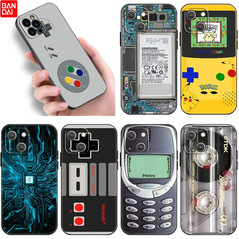 

Retro Camera Circuit Board Case For Samsung Galaxy A01 Core A03S A10 A20E A21 A30 A40 A42 A82 A90 A6 A7 A9 A8 Plus 2018