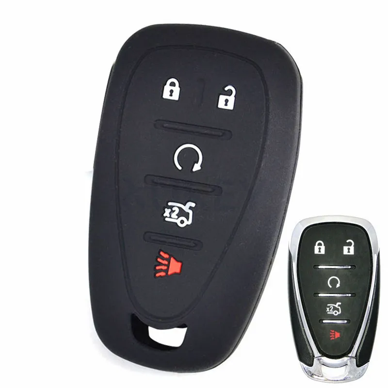 Для Chevrolet Cruze Malibu Spark Sonic Impala Equinox Volt Trax Traverse Camaro Remote Fob Shell Cover Силиконовый чехол для автомобильного ключа