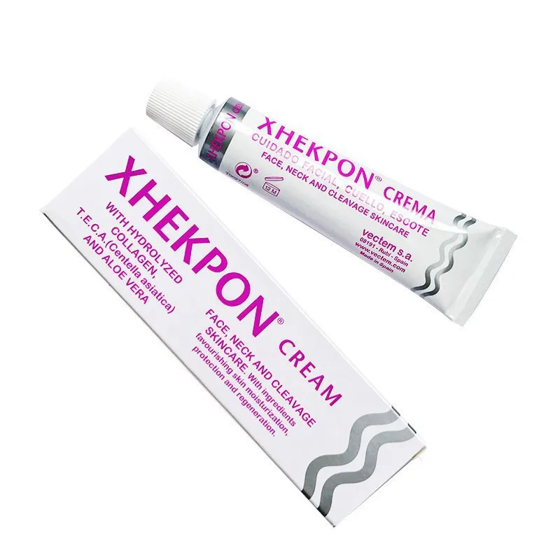 Фото Крем Xhekpon для шеи против морщин, гидрализованный коллаген с алоэ вера, антивозрастной крем для уменьшения шеи, увлажняющий крем для тонких линий, уход за кожей 40 г №5