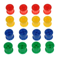 16pcs parrot toy accessories parts durable colorful plastic spools for bird toys chewing toys foot toys bright drop shipping