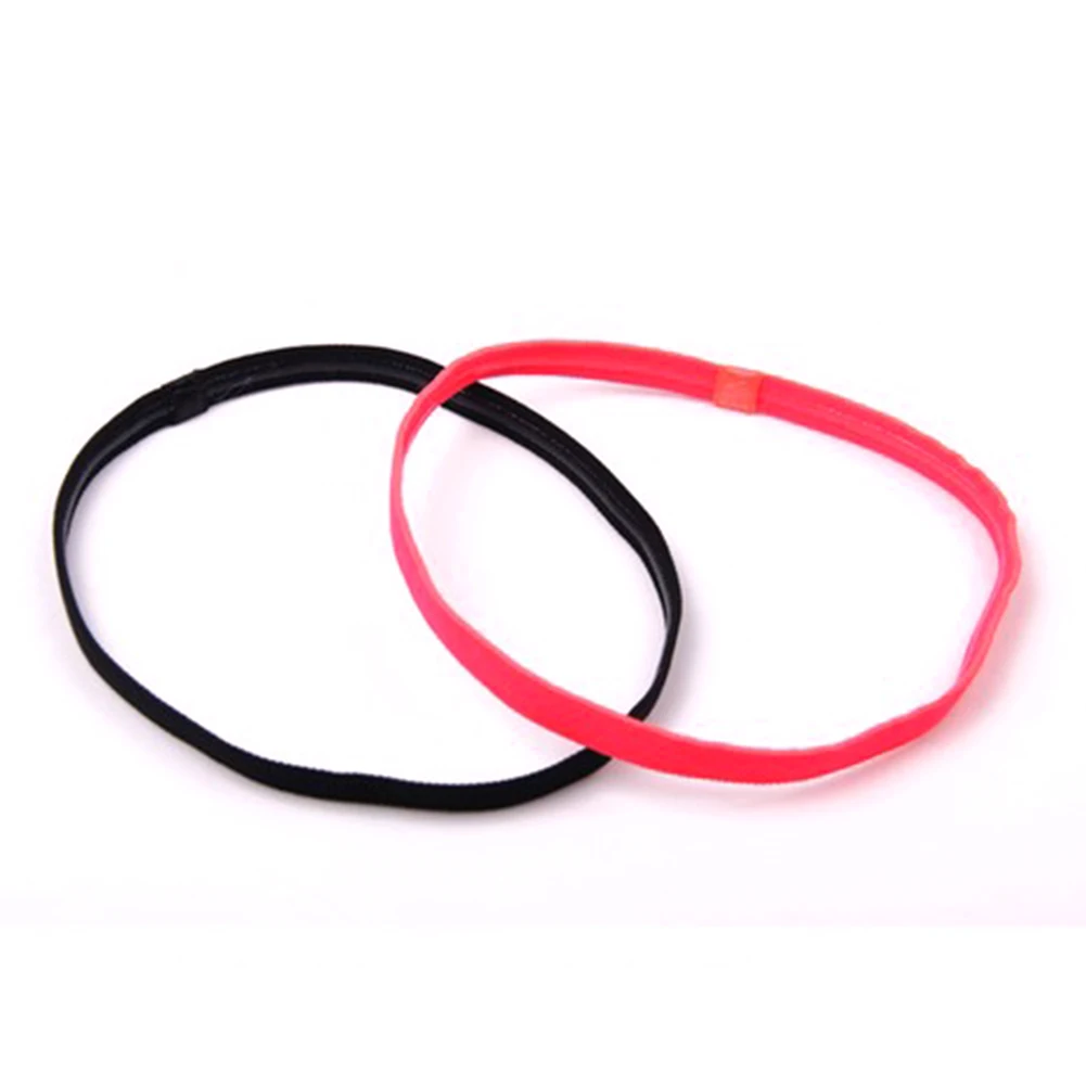

5pcs Absorb Sweat Sports Headband Eye-catching Casual Elastic Strap Assorted Colors Adjustable Exercise Breathable Daily Wear