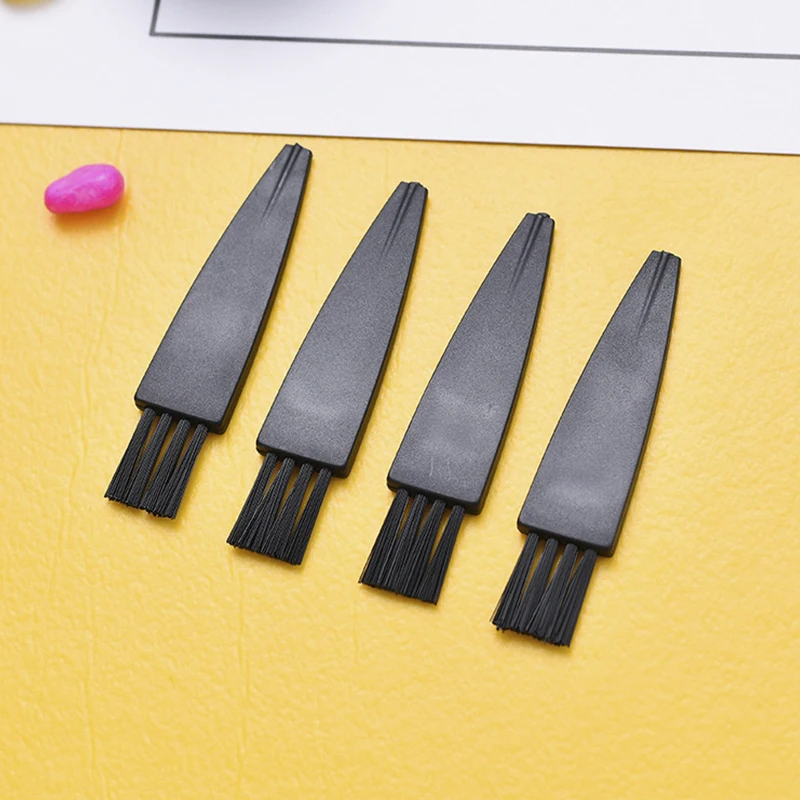 

10 шт. мини-щеток для очистки пыли, нейлон, белый/черный