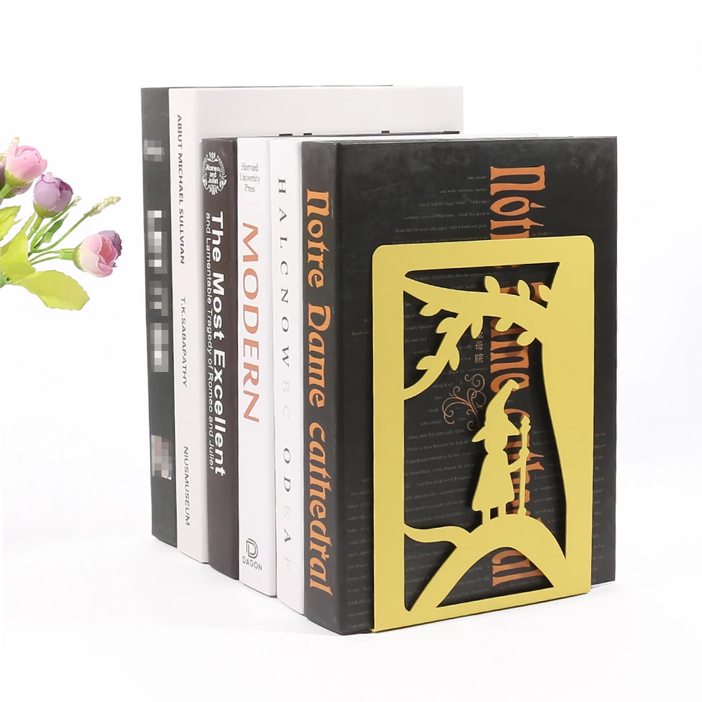 1 пара металлические подставки для книг