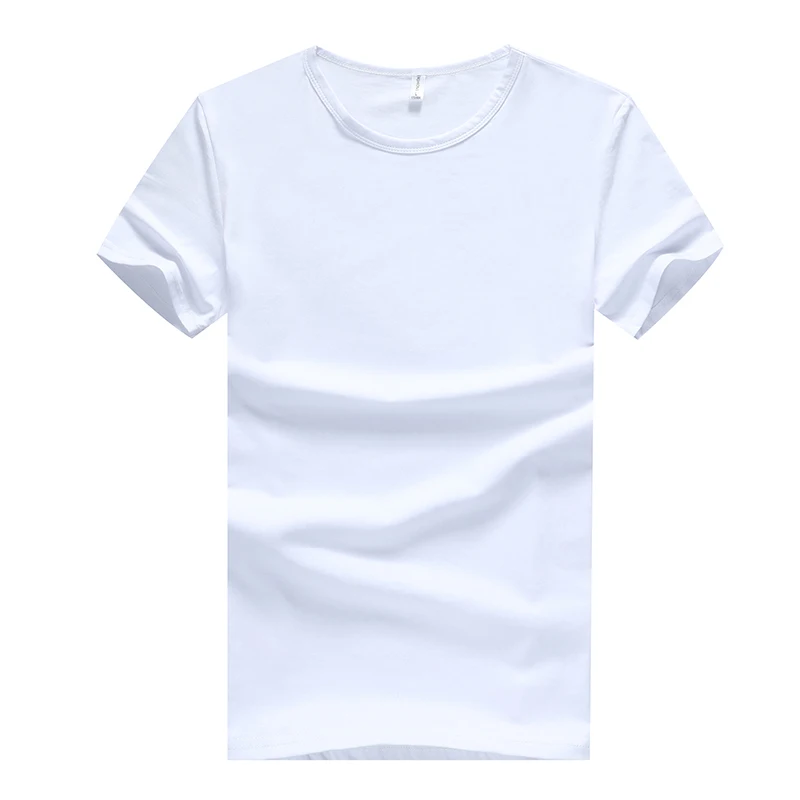

150New Arrival Summer T shirt Men Cotton Cool Short Sleeve Pure Tee Fashion T-shirt Men's Pullover Tops Casual Solid Clothes 95