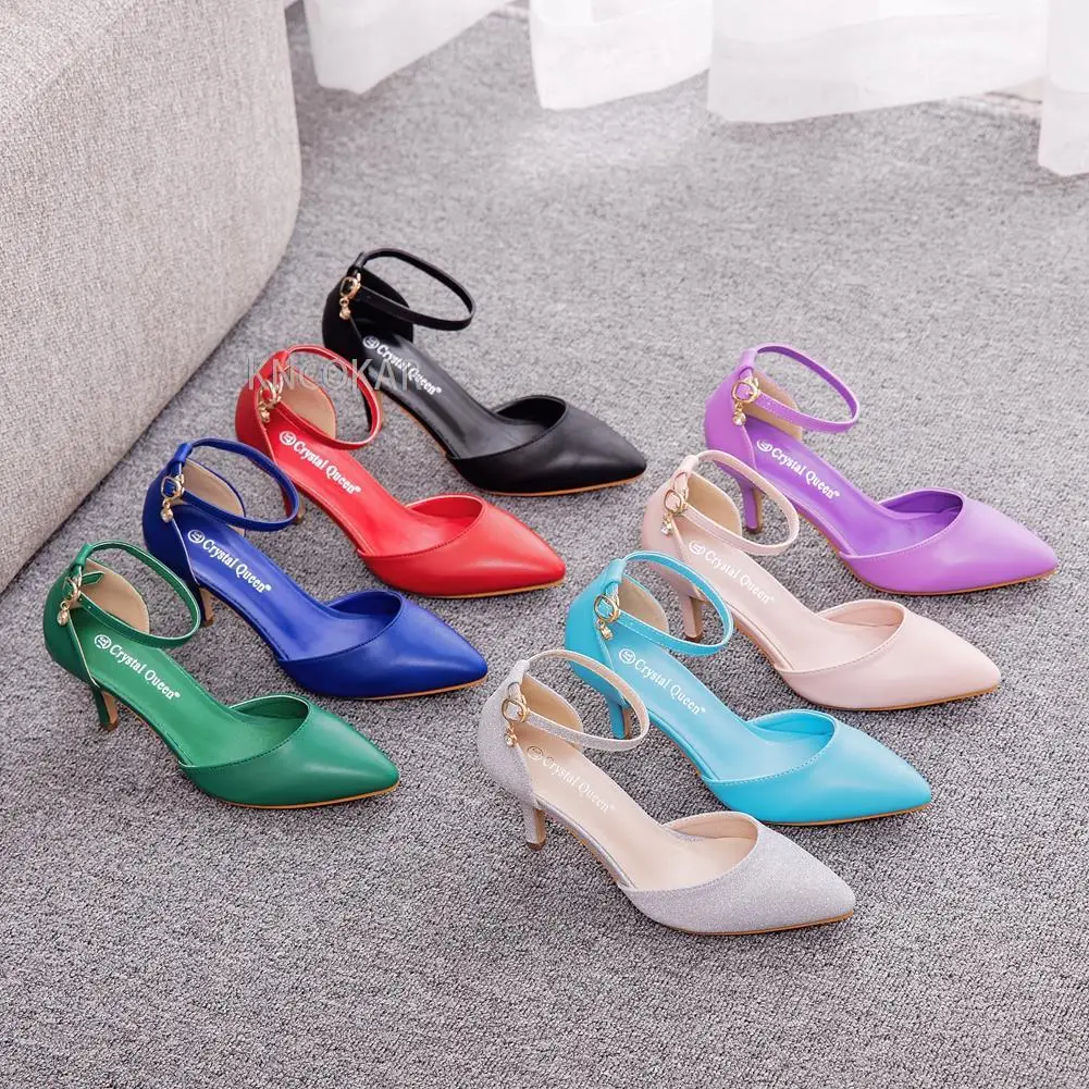 Новинка 2023 женские сандалии летние туфли на высоком каблуке 7 см свадебные