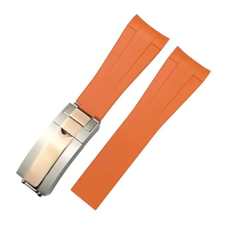 Ремешок NFR резиновый с изогнутым концом для часов силиконовый браслет Rolex Submariner GMT