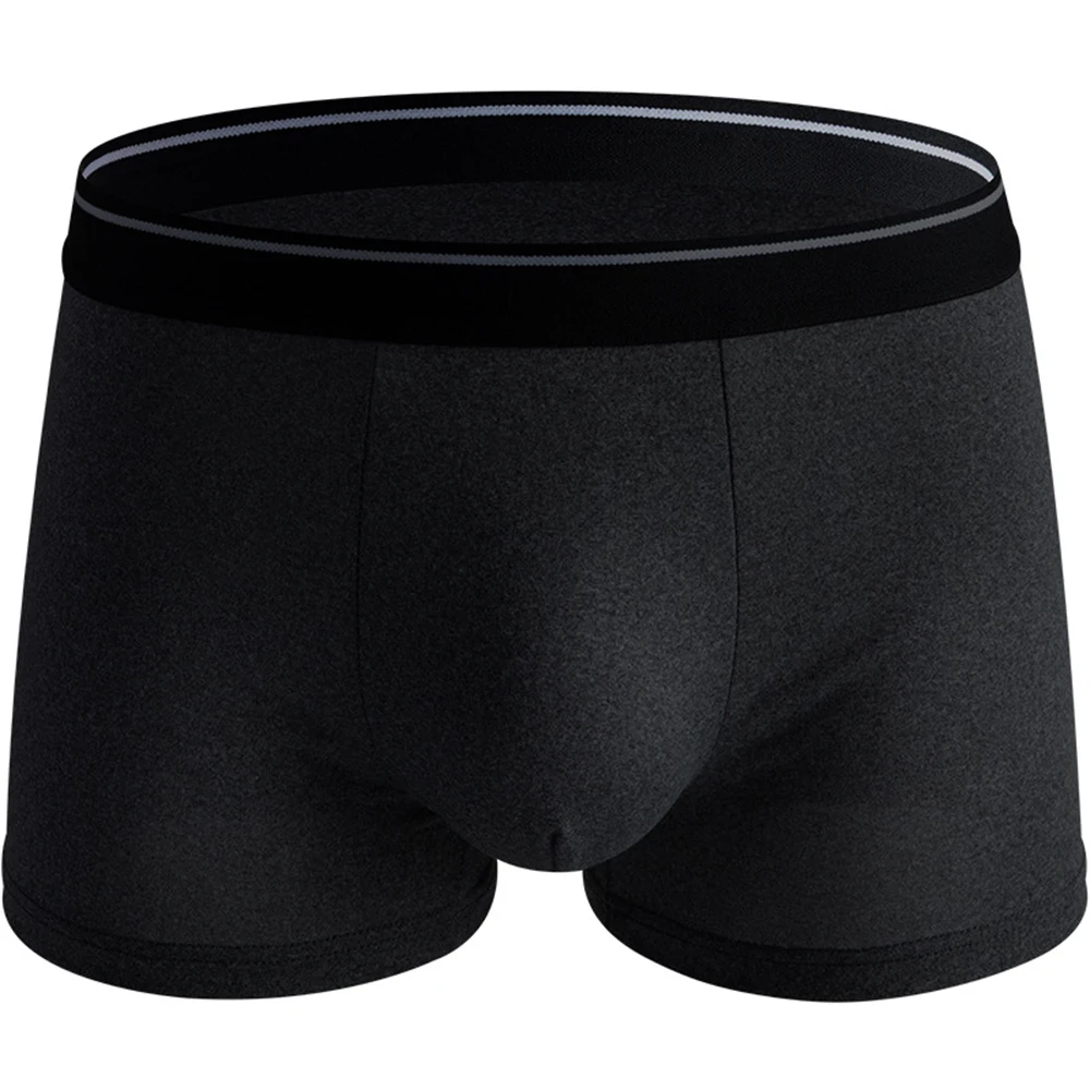 

3pcs Men Solid Color Panties Comfortable Wide Waist Breathable Boxers Sexy Underpants Soft Fashionale Lingerie Underwear