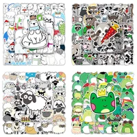 50pcs sheep frog stickers for laptop scrapbook stationery kscraft animal bear sticker craft supplies scrapbooking material