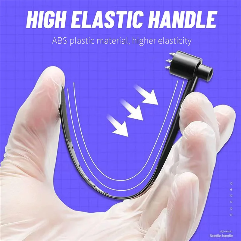 1 коробка (12 шт.) 7 звезд игла и цветок сливы дермальный молоток набор игл семь