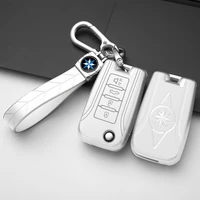 car key cover case shell tpu car key bag for venucia remote fob cover keychain holder protector bag auto accessories