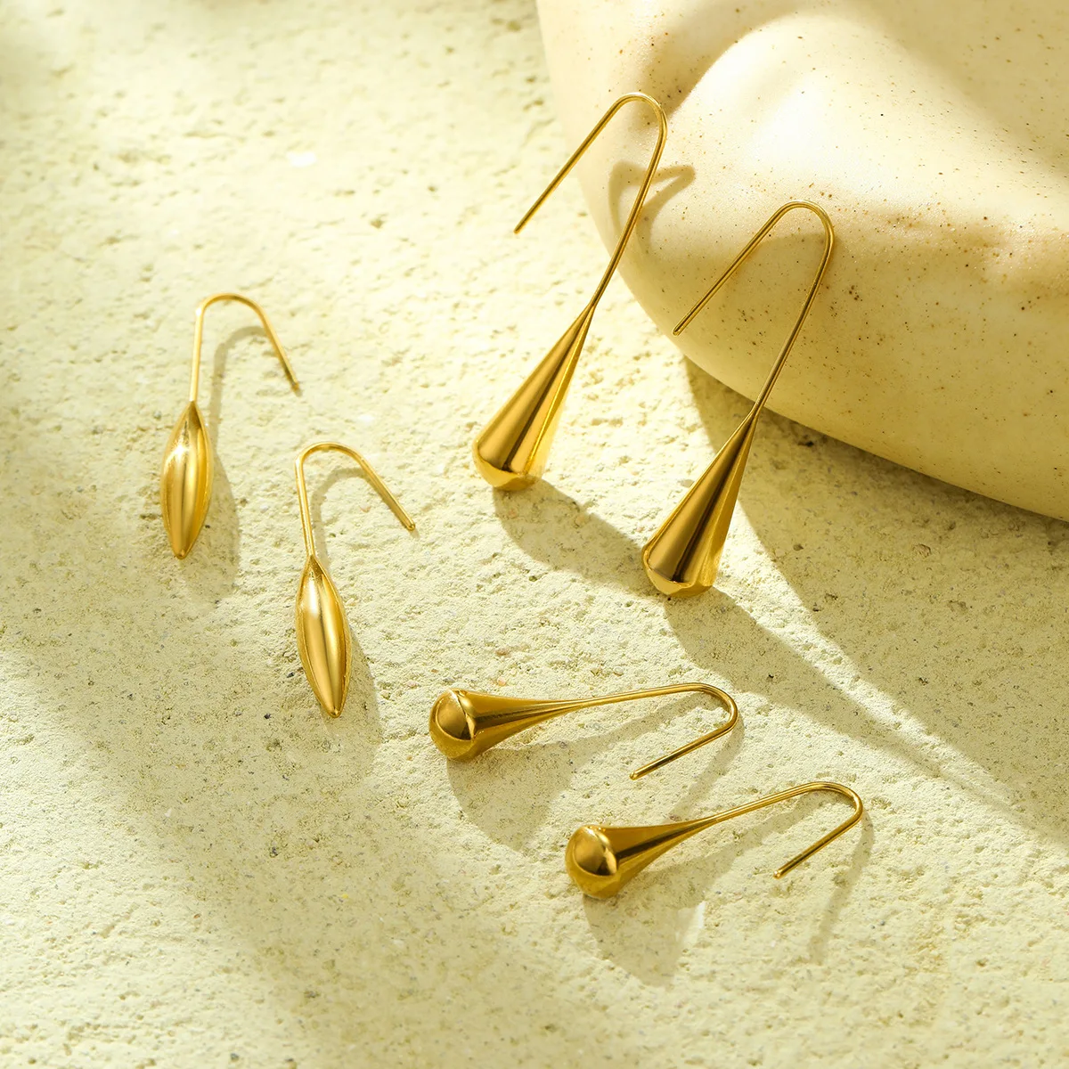 Минималистичные серьги-подвески из нержавеющей стали NIMAI с крючком для женщин Y2K