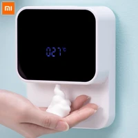 xiaomi soap dispenser wall mounted led screen automatic induction foam soap dispenser smart infrared sensor hand washing machine
