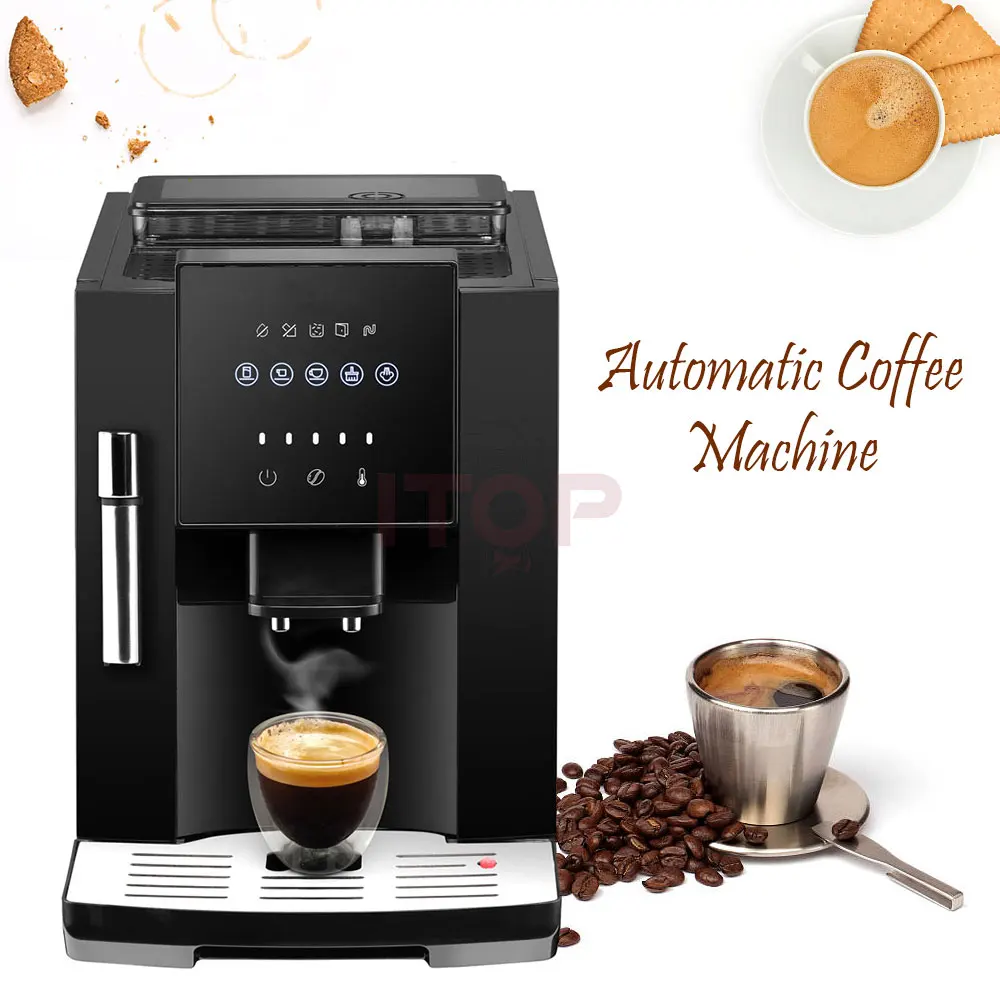 Coffee Bean Grinder Milk Foam Espresso Coffee Machine Hot Wa