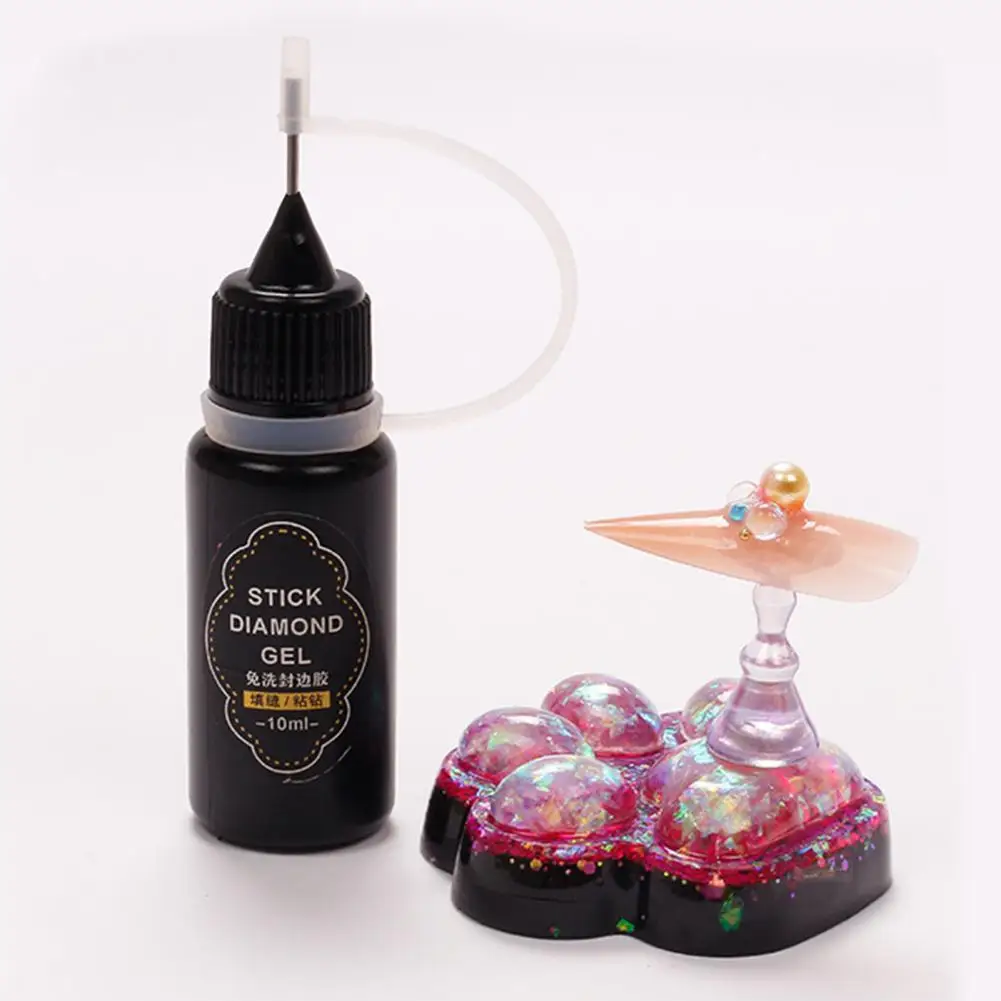 

Клей для дизайна ногтей, отличные украшения Стразы, жидкий клей без протирания, Быстросохнущий герметичный клей для маникюра