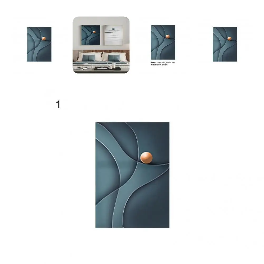 

Canvas Durable Premium Inks Wall Art Pictures Tear Resistant Frameless Picture Abstraction for Gift