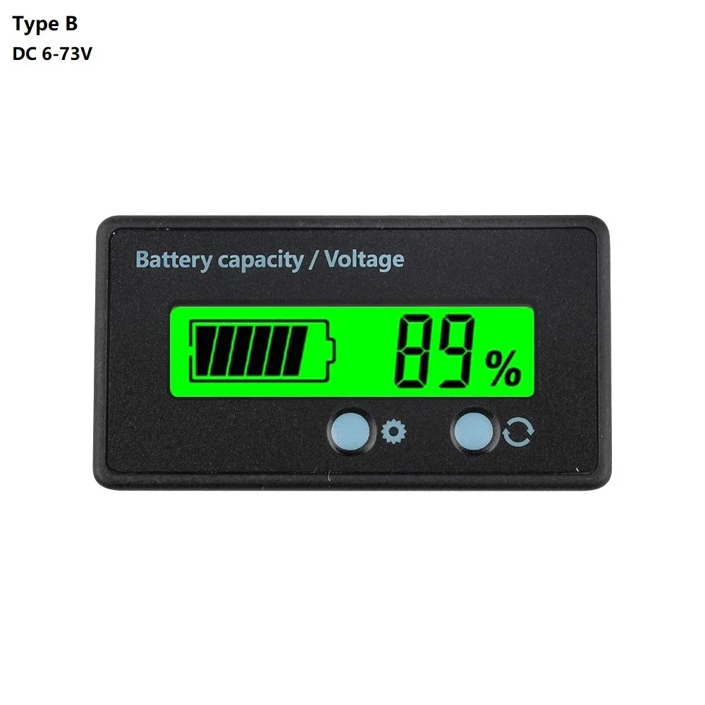 

Индикатор емкости аккумулятора DC8-30V, измерение свинцово-кислотного/Lron-Lithium/тройного лития с USB3.0 и Tpye-C для автомобиля, мотоцикла