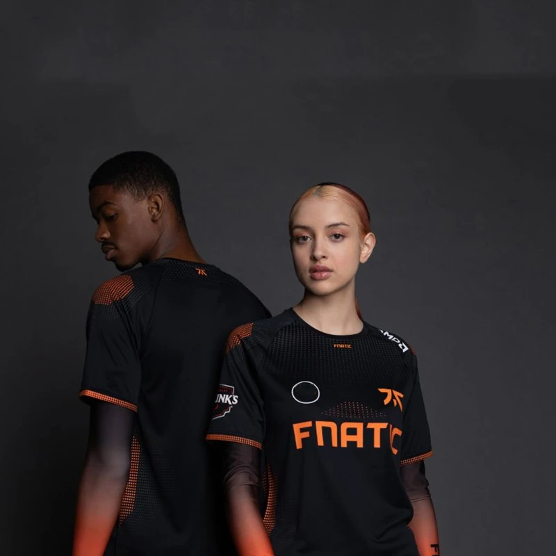 

Fnatic Pro Jersey 2021 Black Lol Hero League Team Uniform Men's and Women's Breathable Quick Drying T-shirt Fan Party Oversized