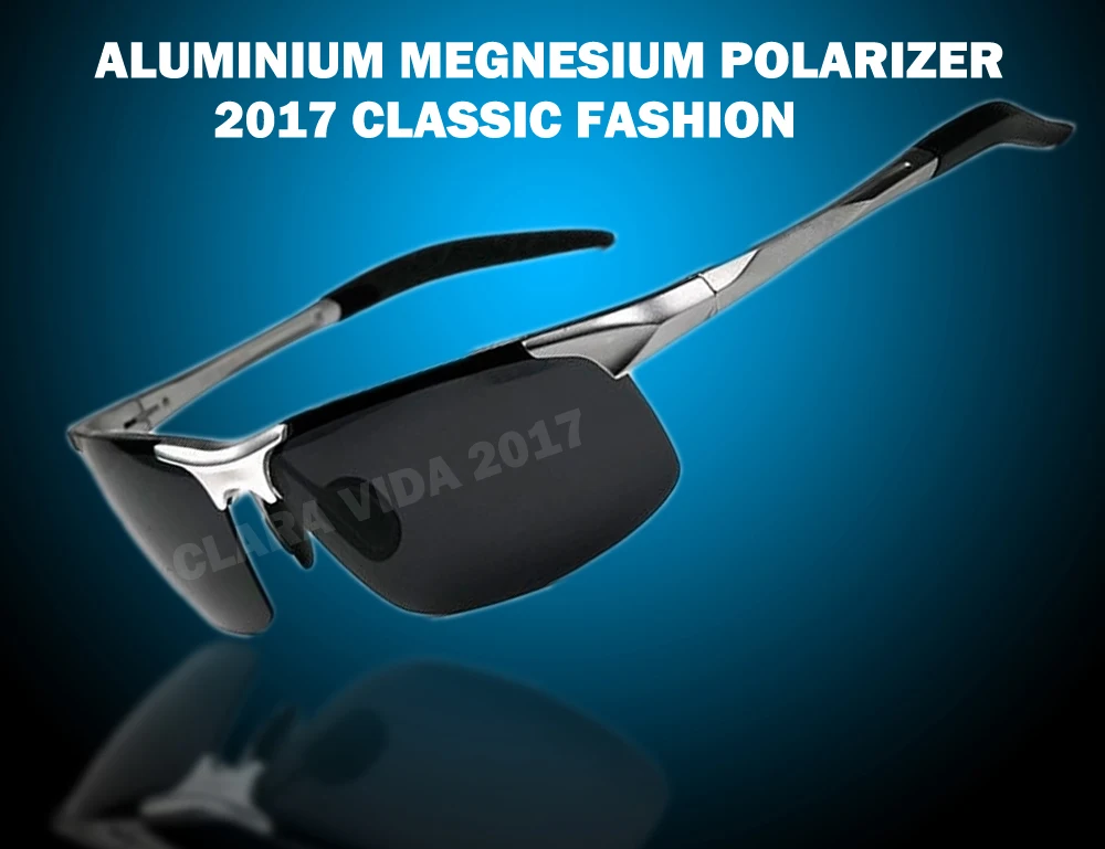 

2019 New Real Sale Gafas De Sol =silver= Aluminium Titanium Magnesium Battle Field Style Polarized Uv400 Uv100% Mens Sunglasses