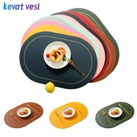 124pcs nordic style placemat oil proof insulation dining table mat home non slip coaster bowl dish mat table decoration tool