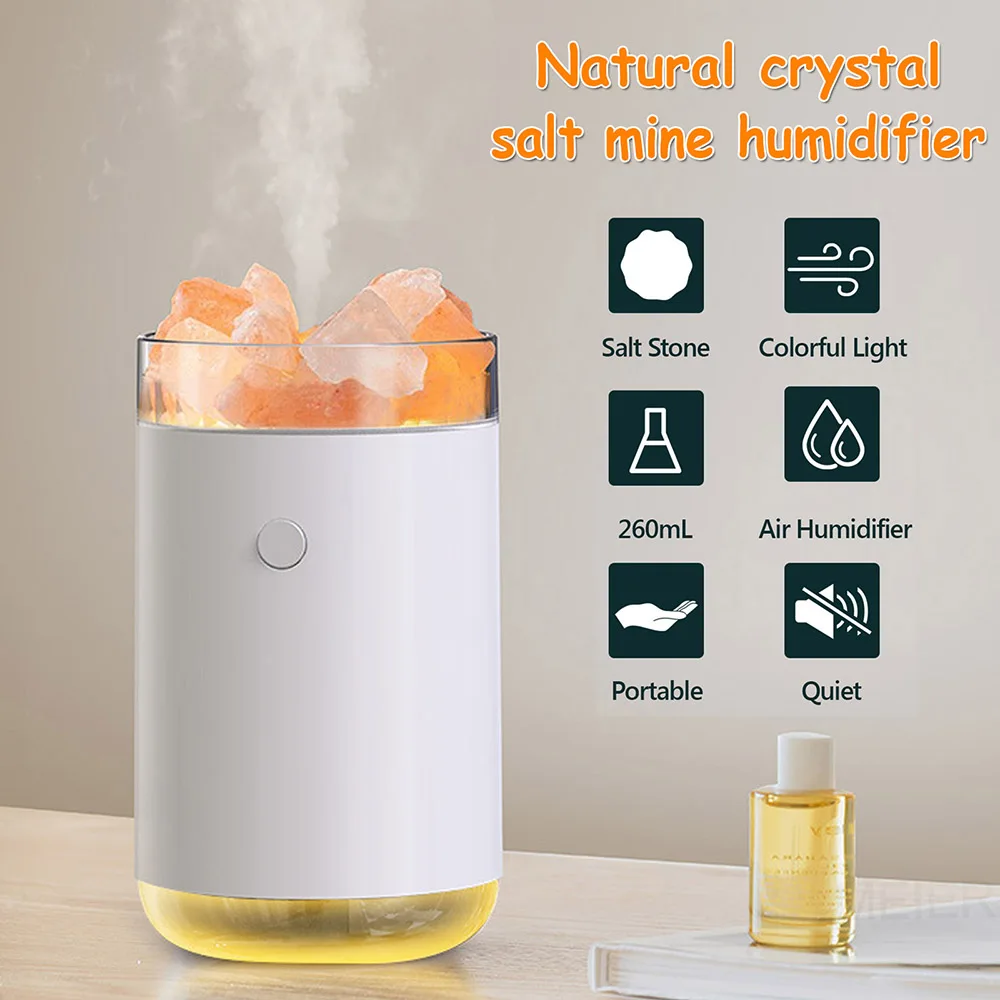 

Светодиодный портативный хрустальный увлажнитель воздуха для ароматерапии, USB, диффузор для ароматических эфирных масел, увлажнитель возд...