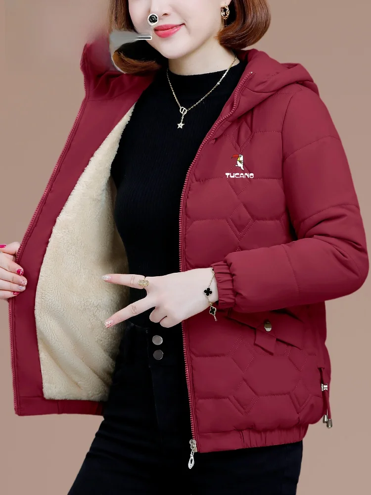 Фирменный пуховик Woodpecker одежда с хлопковой подкладкой женская зимняя 2024 новинка