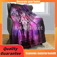 Throw Blankets Fleece Blanket for Sofa Bed Mandala Elephant India Style Galaxy Nebula Book throw blanket for sofa